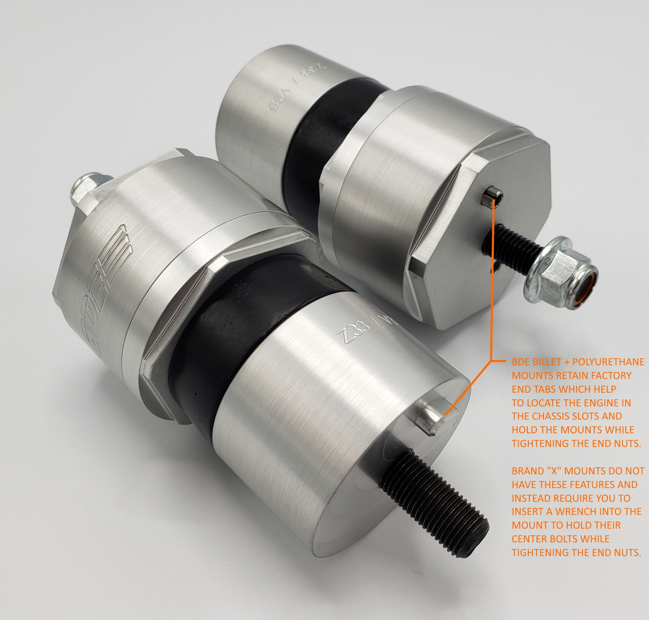 Brett Dempsey Engineering Billet + Polyurethane Z32, Z33/V35, Z34/V36
